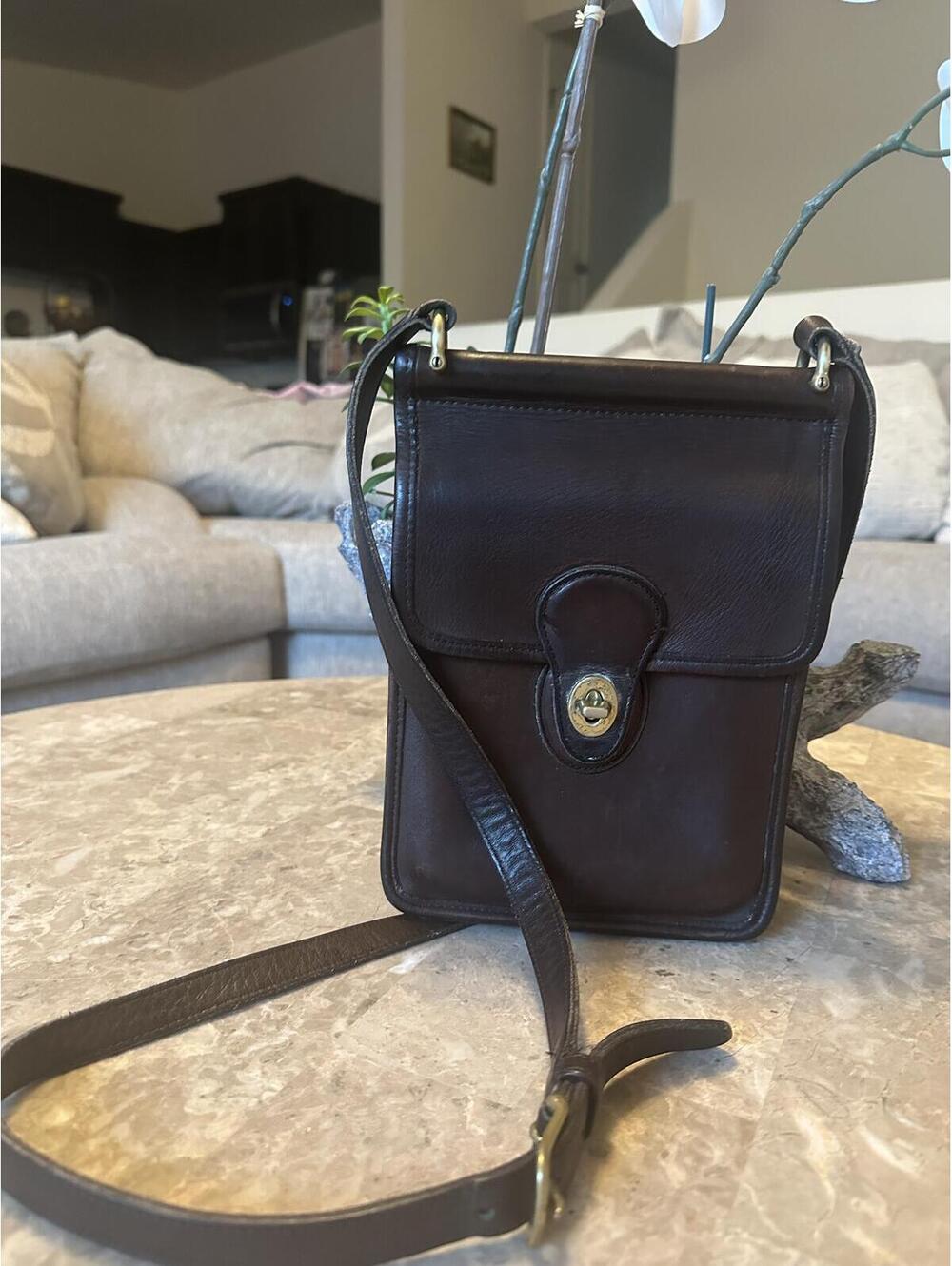 Vintage Coach Leather Murphy Bag Purse Brown Crossbody 9930